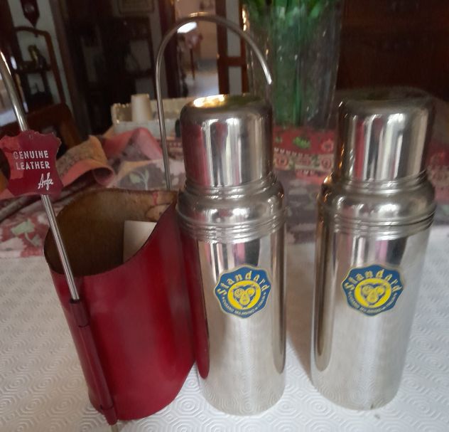 thermos doppio  da viaggio  26x20 custodia in pelle - Foto 5