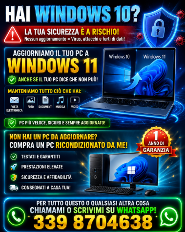 Aggiorna subito il Pc a Windows 11