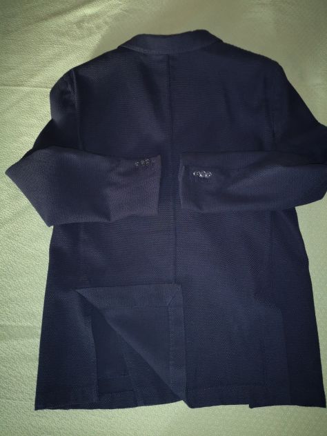 SVENDO ELEGANTE BLAZER COVERCOAT BLU 4 STAGIONI - Foto 3