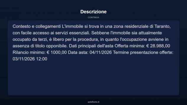 Immobile in asta di 64 m² in vendita a Taranto - Foto 9