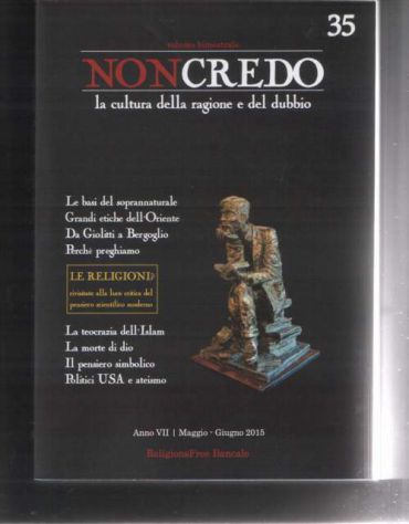 Non credo, n. 35 (anno VII, maggio/giugno 2015)