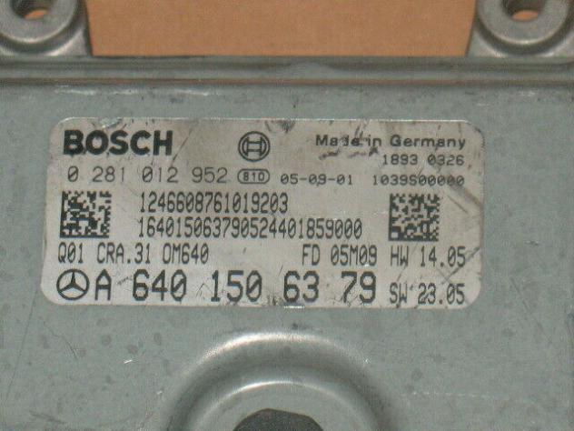 0281012952 ECU MERCEDES 2.0 0281012952 A6401506379 Q01 CRA.31 OM640 - Foto 2