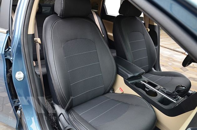 Set Coprisedili su misura per Hyundai Sonata (LF) (2014-2019)Ecopelle/Alcantara - Foto 8