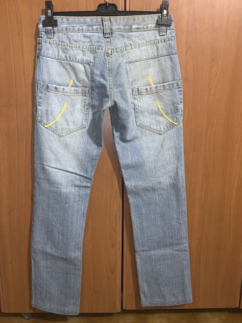 JEANS MESSI 2 VOLTE PERFETTI DA DONNA VINTAGE IN COTONE - Foto 9