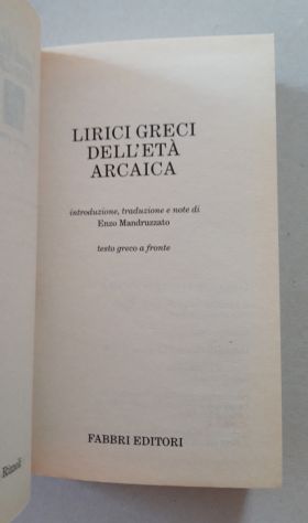 Lirici greci dell'eta' arcaica - Foto 3