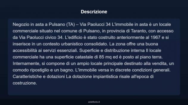 Immobile in asta di 85 m² in vendita a Pulsano - Foto 8