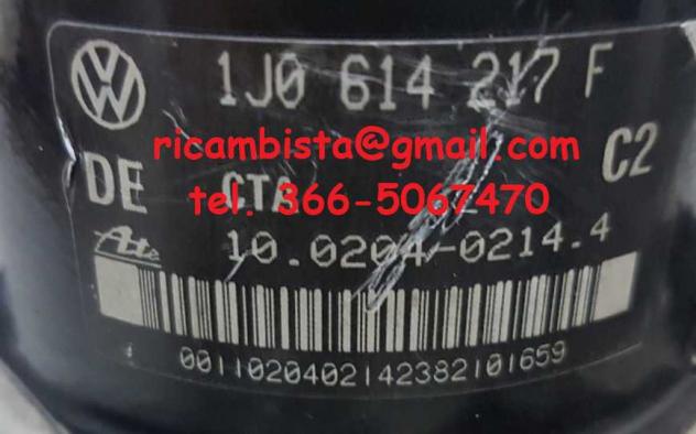 Pompa ABS Audi A3 1J0907379AG 1J0614217F - Foto 2