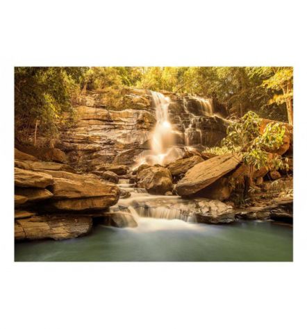 Fotomurale Adesivo Con La Cascata Tra I Sassi Arredalacasa - Foto 2