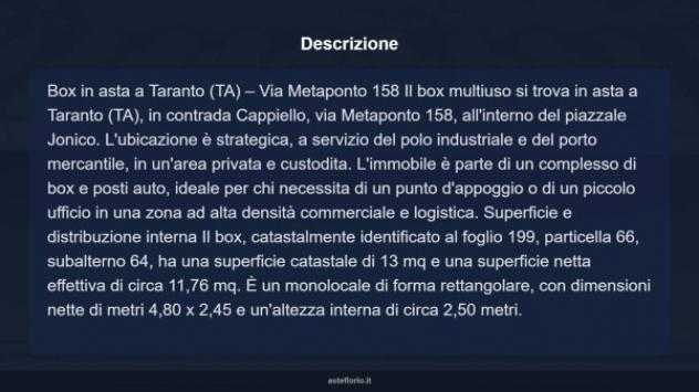 Immobile in asta di 13 m² in vendita a Taranto - Foto 5