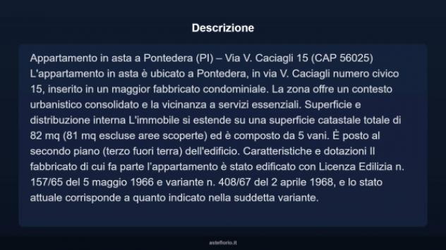 Immobile in asta di 82 m² in vendita a Pontedera - Foto 6