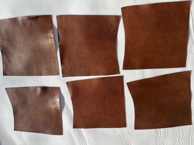 X36 Scampoli 30x30 Pelle a vegetale bottalata brandy anilina – Sp. 2.0 - Foto 3