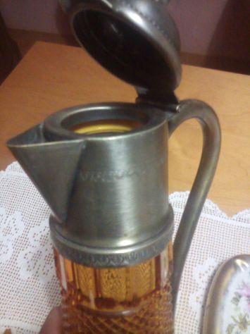 Brocca in vetro lavorata con manico - Foto 3