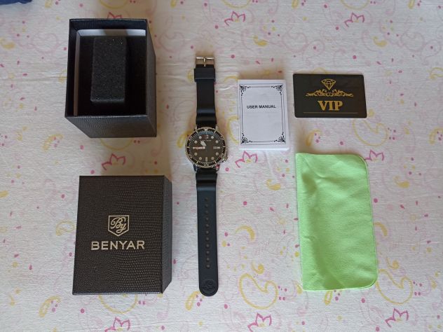 Orologio Sportivo Impermeabile Uomo Silicone Quarzo Calendario - Foto 2