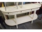 ELEGANTE CONSOLLE DI ANTIQUARIATO FRANCESE SHABBY CHIC IN TOTALE LEGNO MASSICCIO