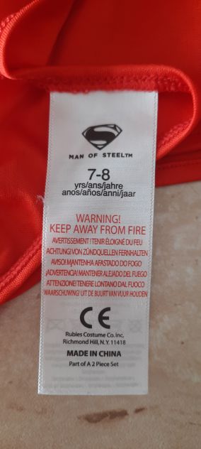 COSTUME / VESTITO DI CARNEVALE DA SUPERMAN C.MANTELLO, BAMBINO,TAGLIA 7-8 ANNI - Foto 5