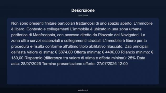 Immobile in asta di 12 m² in vendita a Manfredonia - Foto 7