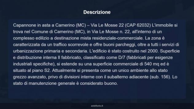Immobile in asta di 540 m² in vendita a Camerino - Foto 8