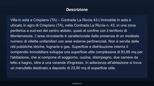 Immobile in asta di 83 m² con più di 5 locali in vendita a Crispiano - Foto 12