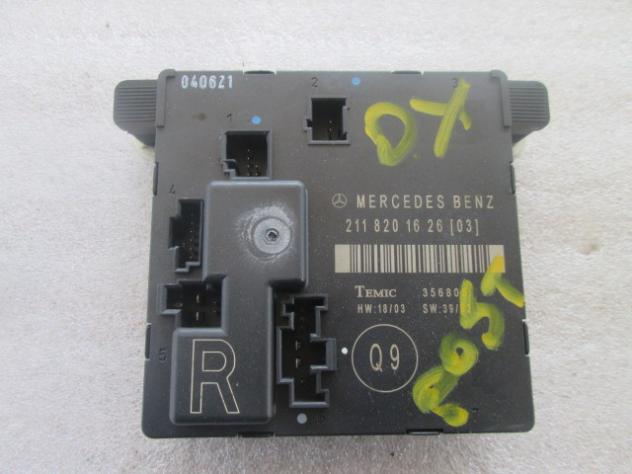 211820162603 CENTRALINA PORTA POSTERIORE DESTRA MERCEDES CLASSE E 280 W211 SW 3.2 D 130KW AUT 5P (2004) RICAMBIO USATO 356806 39/02 18/03