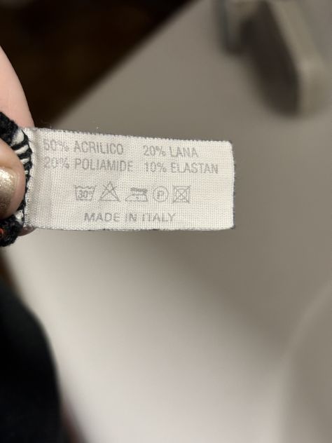 MAGLIONE CON COLLO LARGO E ALTO RIPIEGABILE MARCA”LATTE MIELE TREND GIRL”MADE IN - Foto 7