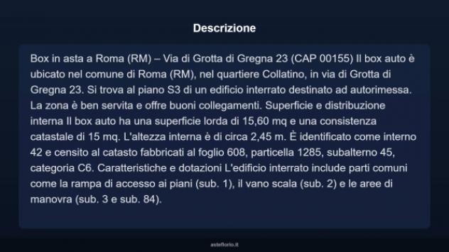 Immobile in asta di 15 m² in vendita a Roma - Foto 4