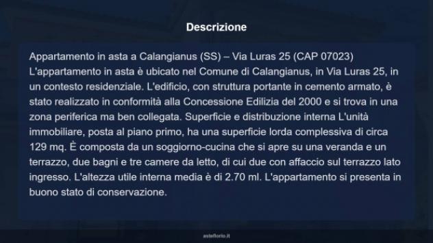 Immobile in asta di 129 m² in vendita a Calangianus - Foto 17