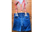 Losan pantaloncini con bretelle tg 9-12 mesi