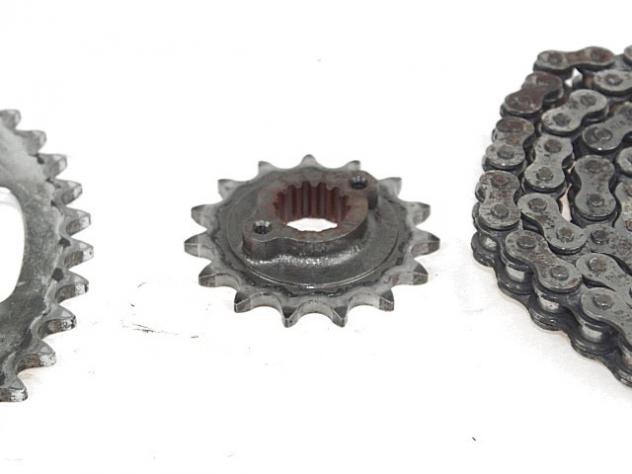 KIT CATENA CORONA PIGNONE DUCATI MONSTER 696 2008 - 2014 0003510 0003505 CHAIN SPROKET KIT - Foto 3