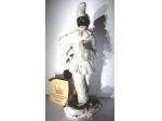 Capodimonte-Pulcinella-porcellana dipinta a mano-h 22-Lab. Ceramiche Principe