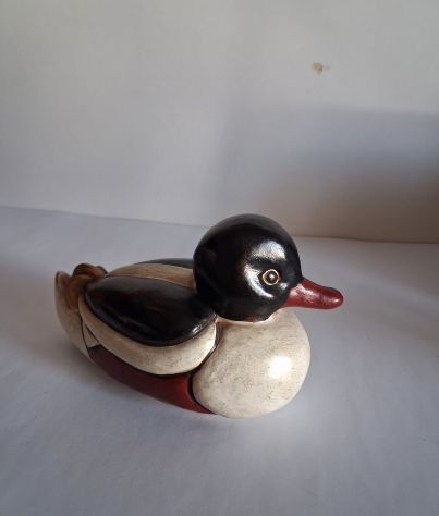 Figurina vintage di anatra in ceramica  Thun. In ottime condizioni  con l'etiche - Foto 3