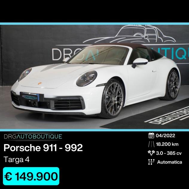 Porsche 911 992 Targa 4 BOSE/14-VIE/PELLECLUB