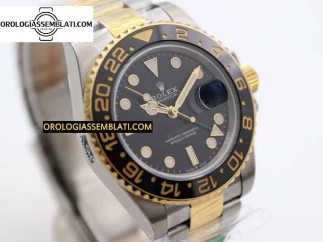 Rolex Replica GMT MASTER II 116713 LN 904L SS MIGLIOR EDIZIONE SU BRACCIALE SS/YG 3186 - Foto 2