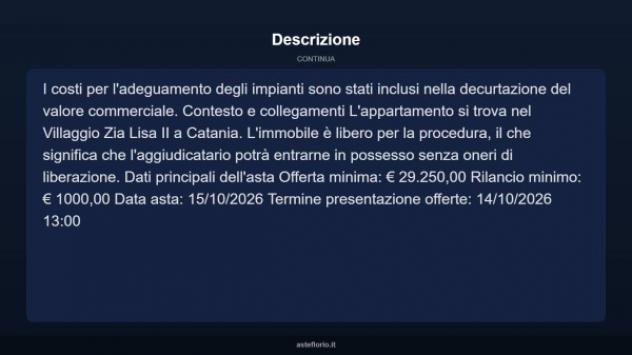 Immobile in asta di 58 m² con più di 5 locali in vendita a Catania - Foto 13