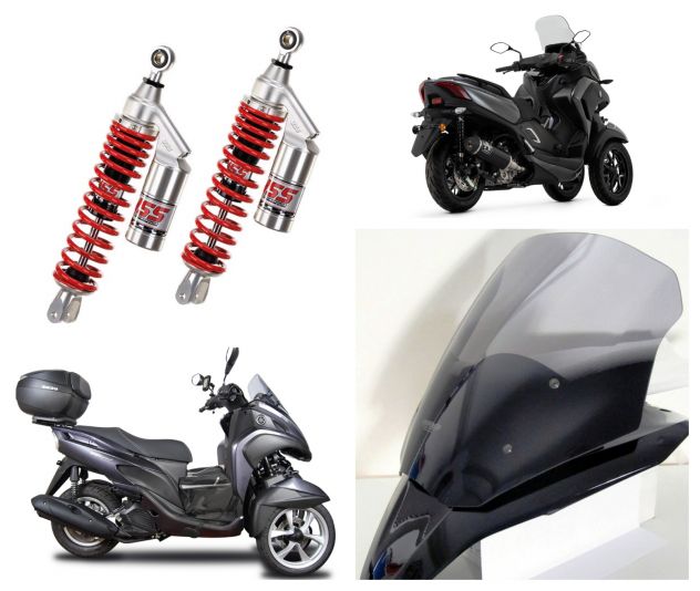 Yamaha Tricity 125 bauletto Shad kit variatore filtro Bmc plexi accessori