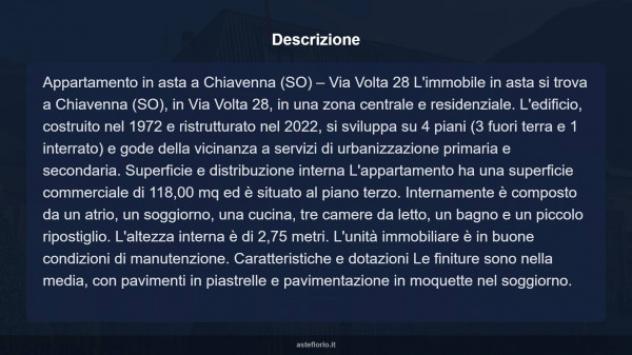 Immobile in asta di 118 m² con più di 5 locali e box auto in vendita a Chiavenna - Foto 17