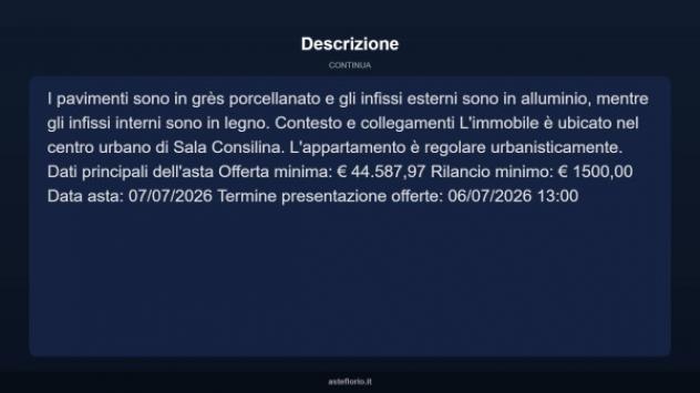 Immobile in asta di 122 m² con più di 5 locali in vendita a Sala Consilina - Foto 13