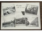 Cartolina d'epoca Radda in Chianti sotto la neve.