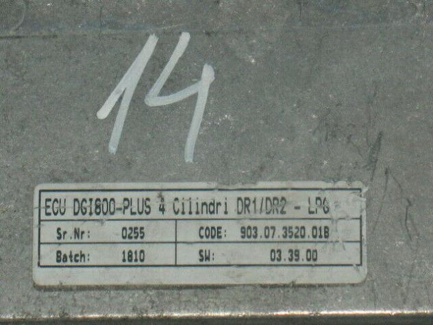 ECU LPG GPL DR1/DR2 DGI800-PLUS 10R-02 401800 903.07.3520.01B 90307352001B - Foto 2