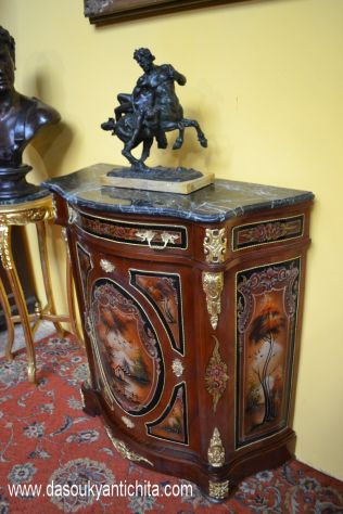 Servante stile Napoleone III dipinta a modo Vernis Marten - Foto 9