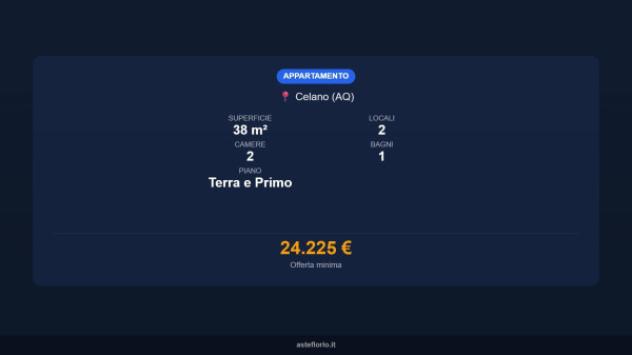 Immobile in asta di 38 m² in vendita a Celano - Foto 16