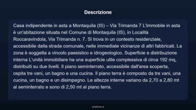 Immobile in asta di 205 m² con più di 5 locali in vendita a Montaquila - Foto 4