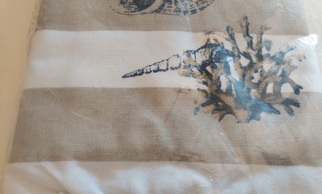 Telo mare Le Fouta 100% Cotone Stella Maris Tinto Filo Cotone Jolie Firenze nuov - Foto 3