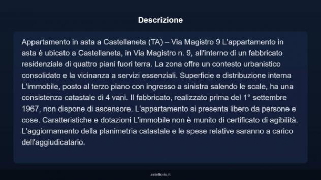 Immobile in asta di 60 m² in vendita a Castellaneta - Foto 4