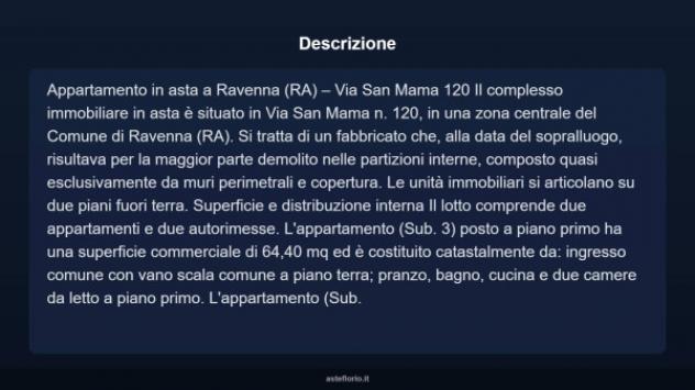 Immobile in asta di 128 m² con più di 5 locali e box auto doppio in vendita a Ravenna - Foto 4