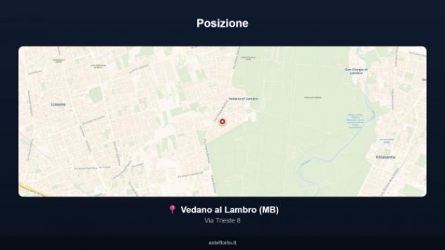 Immobile in asta di 88 m², box auto doppio in vendita a Vedano al Lambro - Foto 8