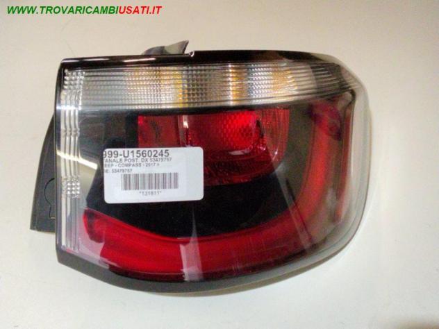FANALE POST. DX 53479757 999-U1560245 Parti elettriche  Fanaleria  Fanali  Fanale post. dx. JEEP - COMPASS - 2017