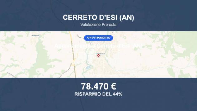 Immobile in asta di 142 m², box auto in vendita a Cerreto d'Esi