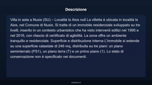 Immobile in asta di 246 m² in vendita a Nuxis - Foto 4