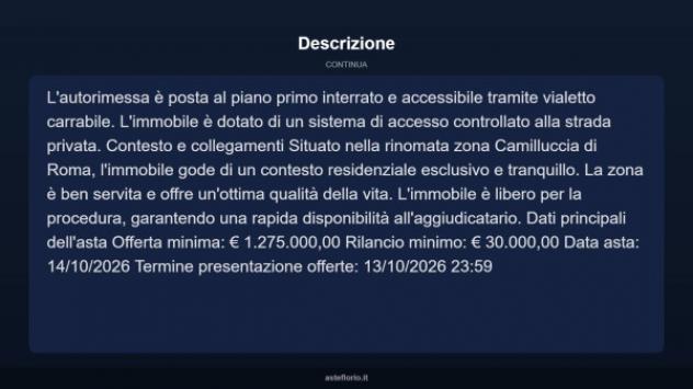 Immobile in asta di 420 m² con più di 5 locali e box auto in vendita a Roma - Foto 11
