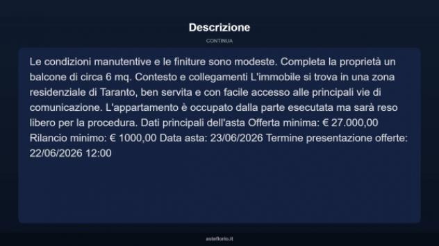 Immobile in asta di 84 m² in vendita a Taranto - Foto 4